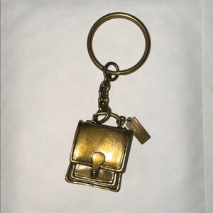 Coach Vintage Gold Miniature Bag Keychain